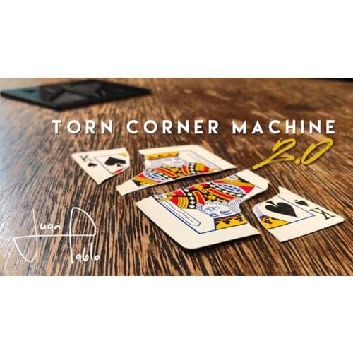 Torn Corner Machine 2.0 (TCM) by Juan Pablo Gimmick Card Magic Close up Magic Tricks Street Magic Illusion Comedy Magician Props
