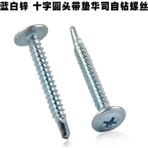 M4.2/M4.8 Cross Recessed Pan Head Self-Drilling Screws With Pad Flange Tapping Screw Thread Vis Carbon Steel Zinc Plated DIN7504
