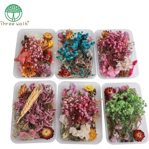 Boxed Dried Flower DIY Accessories Aromatherapy Candle Epoxy Resin Pendant Necklace Jewelry Making Craf