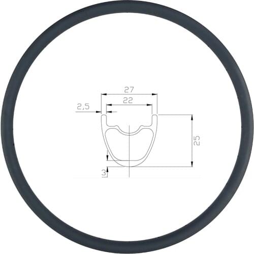 Super Light 280g 27mm UD matte glossy MTB XC hookless carbon rim 29er 24H 28H 32H clincher tubeless moutain bike wheel parts