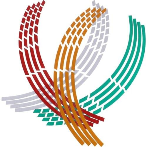 Reflective Rim Stickers And Decals Decoration Stickers Car Styling Bike Car Motorcycle Wheel Tire(black is temporarily not have)