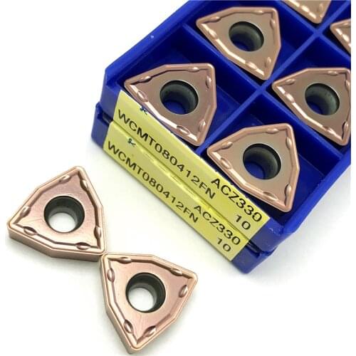 WCMT080412 FN ACZ330 Carbide turning tool CNC Lathe U drill Milling Insert tools