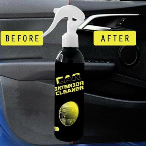 Universal 100ml Car Interior Rinse-Free Cleaner Multi-function Film Cleaning Remover Car Power Cleaner Interior Clean Spray B6P8