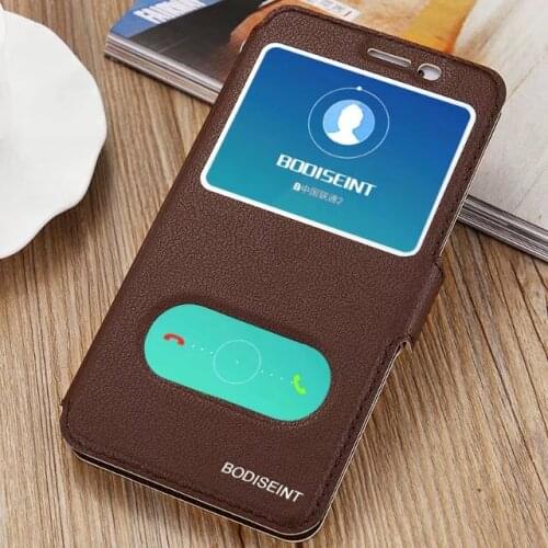 Stand Vintage Flip Leather Case & Silicone Back Case For Huawei Y5 2017 MYA-U29 MYA-L02 MYA-L03 With View Window Case Nova 3i 3