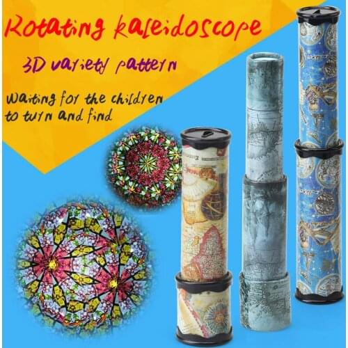 Rotating Magical Kaleidoscope Nostalgic Kindergarten Childrens Educational Toys Boys and Girls Christmas Gifts