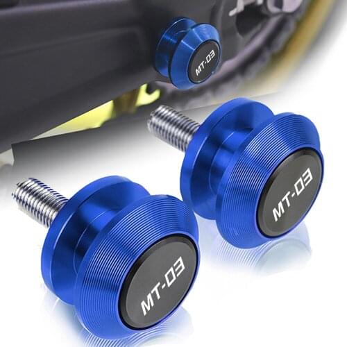 6MM Motorcycle Swingarm Spools Stand Screws Slider FOR YAMAHA MT03 MT 03 MT-03 2005 2006 2007 2008 2009 2010 2011 2012 2013-2019