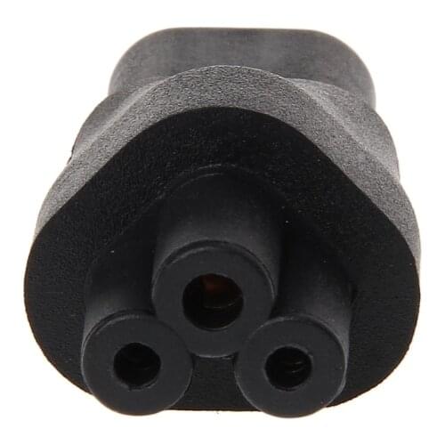 H55F IEC 320 C5 3-Pin Female To C8 2-Pin Male Plug Converter Power Supply Adapter