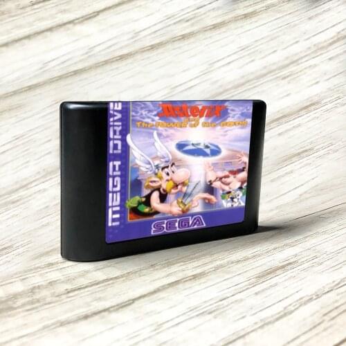 Asterix and the Power of the God - EUR Label Flashkit MD Electroless Gold PCB Card for Sega Genesis Megadrive Video Game Console