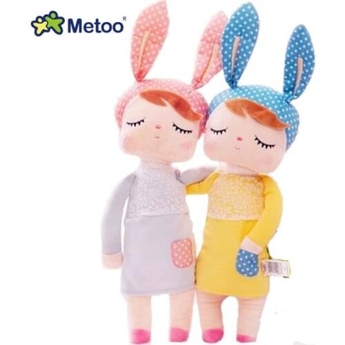 Fashion Hot Sale Kawaii Plush Stuffed Dolls Angela Rabbit Cartoon Animal Kids Girl Toys for Children Metoo Doll Birthday Gift