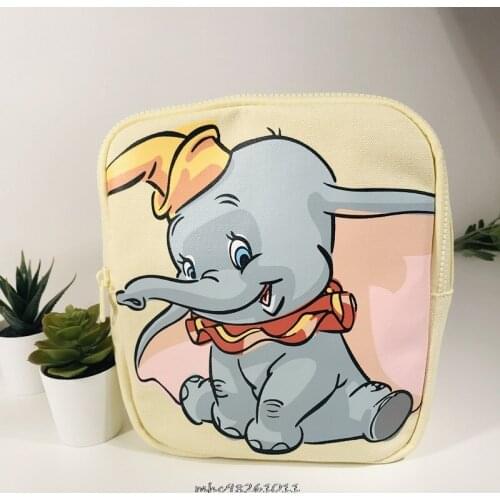 Disney Dumbo Canvas cartoon backpack female cartoon cute flying elephant backpack middle school student bag lady handbag