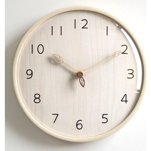 Nordic Silent Wall Clock Modern Design Digital Minimalist Kitchen Wall Clock Wooden Rural Living Room Klok Home Decor AD50WC