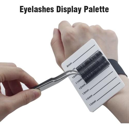 NEWCOME Acrylic Eyelash Extension Display Pallet with Hand Bandage Eyelash Holder Pads All Sizes Lashes Stand Makeup Tools