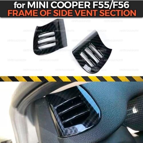Frame of side vent section case for BMW Mini Cooper F55/F56 2014-2018 ABS plastic 1 set / 2 pcs molding decoration car styling