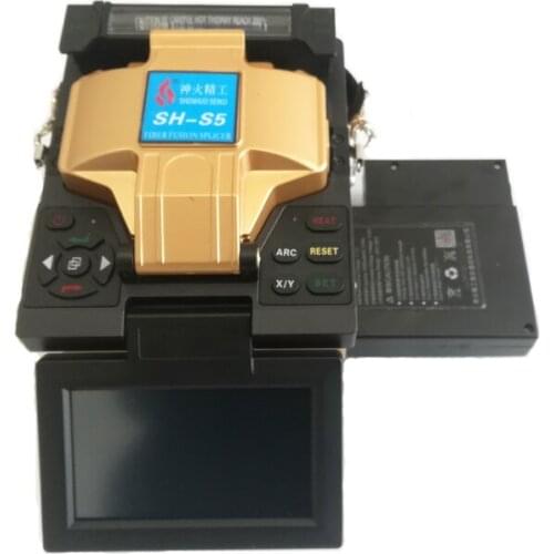 SH-S5 optic fusion splicer SM MM Automatic Six Motors Intelligent FTTH Splicing Machine SH-S5 Fiber Welding Machine