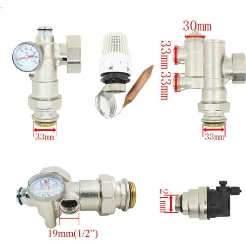 DN25 Thermostatic pump Accessories mixe valve for Water Underfloor Heating Manifold mixing valve