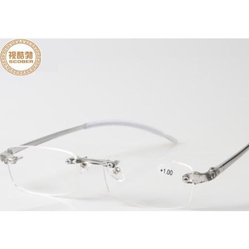 TR90 Reading Glasses Rimless Men Women Ultra-light Frameless Reading Glasses Spectacles Glasses Presbyopic Eyewear