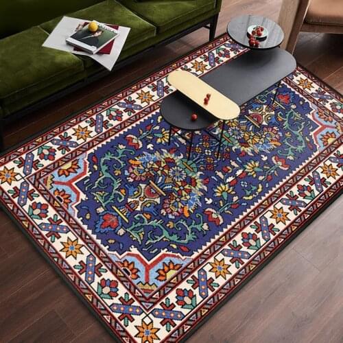 Turkish Persian Carpets for Living Room Exotic Retro Area Rugs Non-slip Washble Mats Bohemia Bedroom Study Floor Carpet 80x160cm