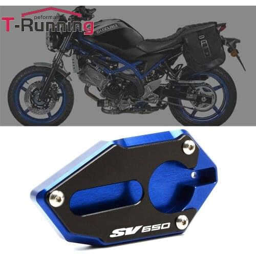 Kickstand Enlarge For SUZUKI SV650X 2018-2020 SV650 SV 650 2016-2020 Motorcycle cnc Foot Side Stand Extension Pad Support Plate