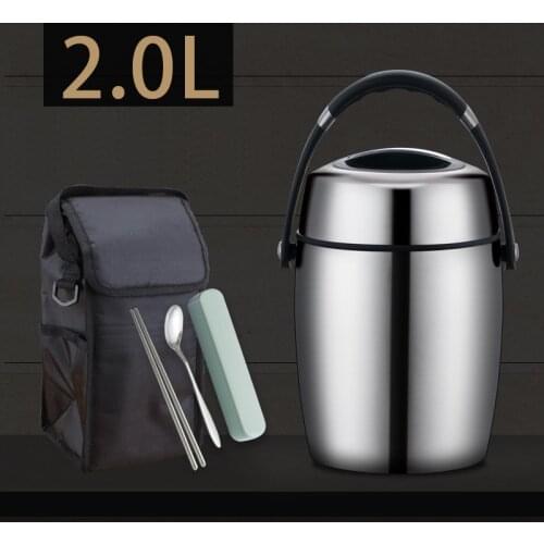 10 Hour Thermal Insulation 304 Stainless Steel Vacuum Bento Box Large Food Storage Container Picnic Student School Lunch Box Set