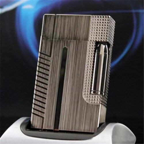 100% new vintage dupont gas lighter gas cigarette lighter polished jet gasoline flint lighter metal gas lighter