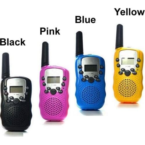 2pcs in pair T-388 Mini Walkie Talkie UHF 462.550-467.7125MHz 0.5W 22CH For Kid Children LCD Display A0762Z 2pcs two way radio