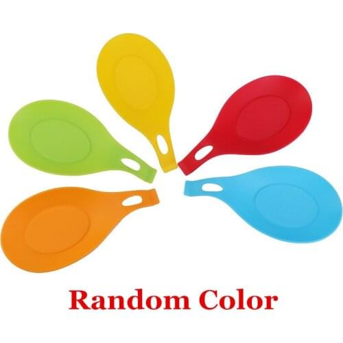2021 kitchen supplies silicone soup spoon soup spoon spatula spoon pad European style spoon pad 5z