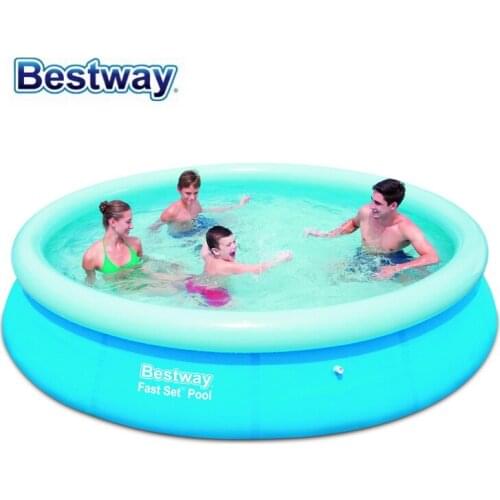 57273 Bestway 366x76cm (12'x30") FAST SET POOL REENGINEED with Filter Inflatable Top-ring Pool SUPER COMPACT EASY TO ASSEMBLE
