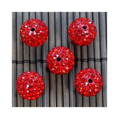 Free Shipping! 50pcs/Lot,Good Quality 10mm Light Siam Clay Beads Diy jewellery