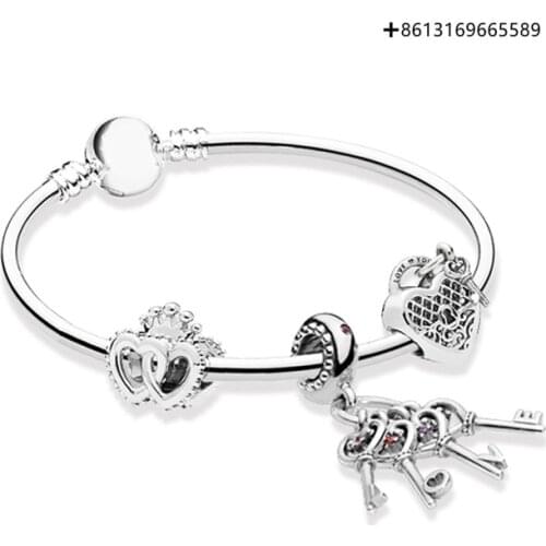Hero100% 925 Pure Silver Original Copy High Quality 1:1 Bracelet Logo Free Wholesale Manufacturers