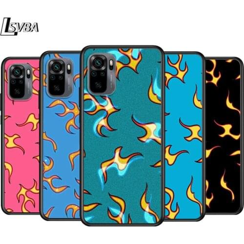 Fashion Hot Flame Color For Xiaomi Redmi Note 10S 10 9T 9S 9 8T 8 7S 7 6 5A 5 Pro Max Phone Case