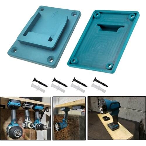 For Makita/Bosch 18V Battery Storage Holder Power Tool 18V Battery Wall Mount Bracket Cordless Drill Battery Holder Electric Too
