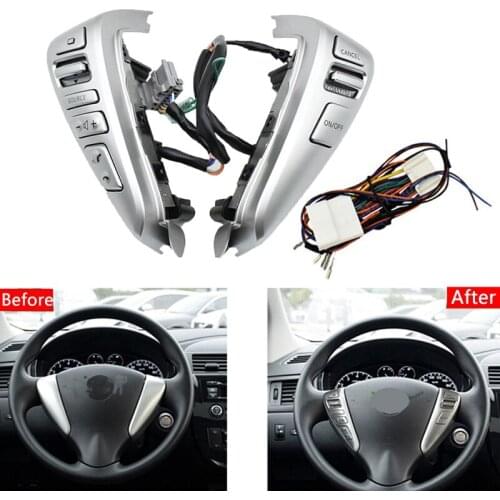 Car Steering Wheel Switch Button Cruise Control Button for Nissan TIIDA SENTRA Livina SUNNY ALMERA 25550-3DA6A