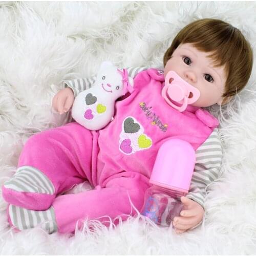 Bebe Reborn baby doll 42cm soft silicone newborn babies alive doll kids playmate toy dolls npk