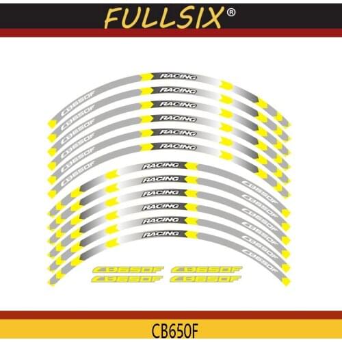 Hot sell 7 Style Motorcycle Wheel Sticker Rim Stripe 17inch Stickers for Honda CB650F