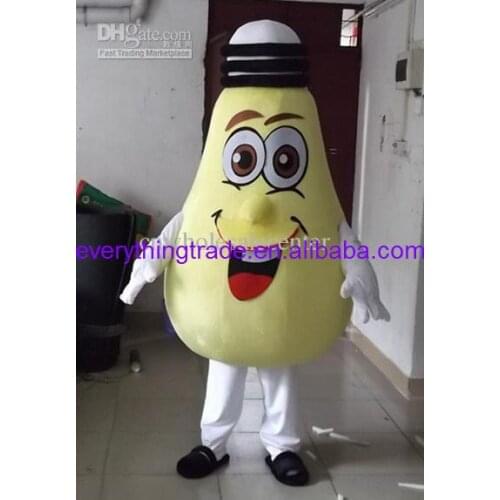Hot sale Cute Adult cute yellow big bulb cartoon mascot costume fancy dress Halloween party costumes adult size