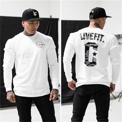Fashion Men Fitness Running Hoodies Sport Top Cotton Sweatshirts Sportswear Gym Bodybuilding Training Workout Outdoor Pullover