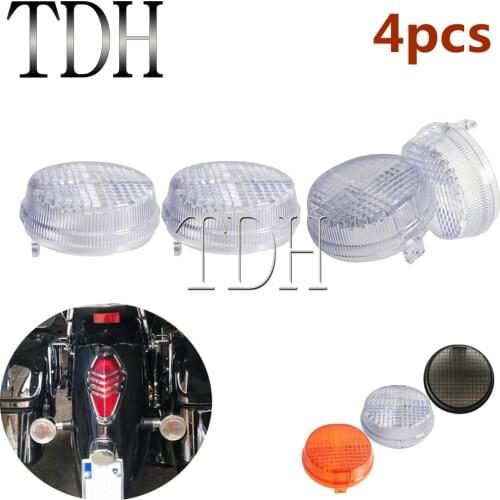 Motorcycle Turn Signal Light Lamp Lenes Front/Rear Light Lenses Cover For Honda VTX Aero 1300 Kawasaki Vulcan 1600 VN1600