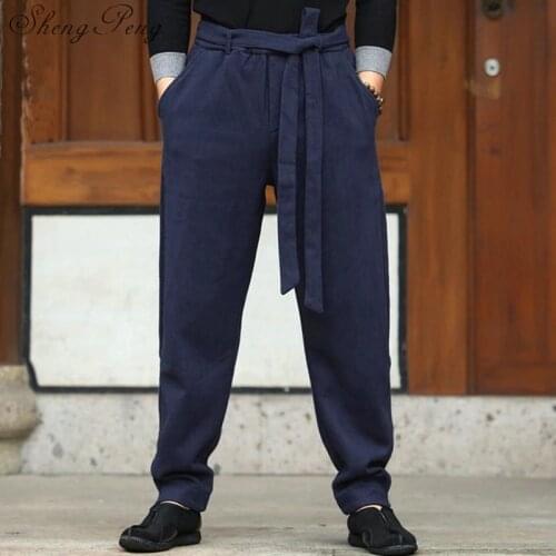 Traditional chinese men clothing kung fu pants oriental pants man mens ethnic clothing oriental men clothes CC210