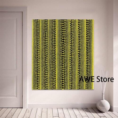 Wall Art Kusama Yayoi Pumpkin 1990 Painting For Living Room Home Decoration Oil Painting On Canvas Wall Painting NO Frame