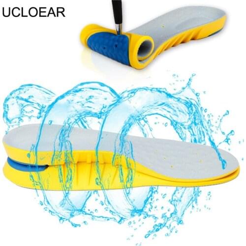 Anti-Slippery Memory Foam Insoles For Shoes BreathableArch Support Foot Pads Massage Running Sport Insole Shoes Pads