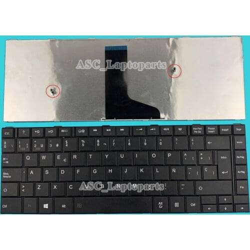 New Spanish Teclado Keyboard For Toshiba Satellite L40-A L40D-A L40t-A L40-A-021 L40-A-022 Laptop, Black Frame Black