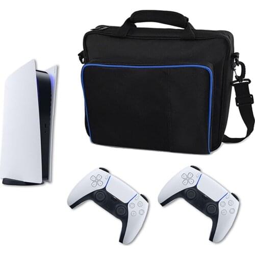 Shockproof Storage Hand Bag PVC Messenger Carrying Case Wearable Suitcase Portable Protective Box for Sony PS5 Game Console