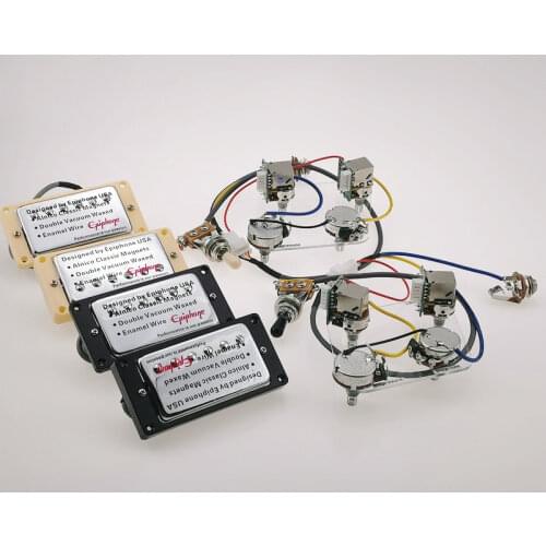 Epiphne Guitar Pickups LP Standard Humbucker Pickups Alnico 4C with Pro Wiring Harness