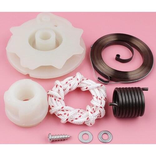 Recoil Rewind Starter Pulley Spring Hub Rope Repair Kit For Husqvarna 137 142 E 235 236 240 E Chainsaw Parts