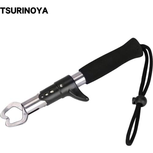 TSURINOYA Hot Selling Portable Stainless Steel Fishing Gripper Fish Grip Lip Clamp Grabber Tool Fish Controller Fishing Plier