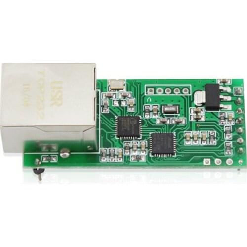 USR-TCP232-T2 Tiny Serial Ethernet Converter Module Serial UART TTL to Ethernet TCPIP Module Support DHCP and DNS