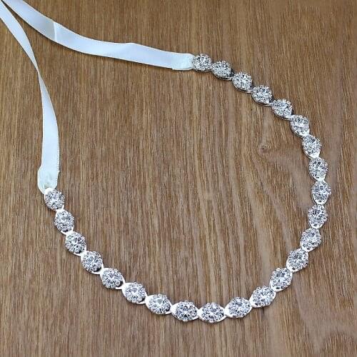 Luxury Silver Color Crystal Bridal Headchain Rhinestone Bride Hair Band Wedding Headpiece For Prom Women Headband Accessories