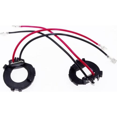 1 Pair H7 LED Headlight Adapter for VW Golf MK7 MK6 JETTA Auto Bulbs Holder Base Clip Retainer Headlamp Socket Car Light Parts