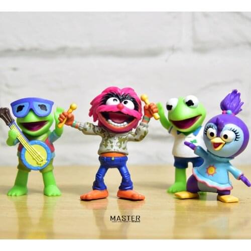 2Sets/8pieces 5.5cm Amo comett frog puppet cartoon doll decoration model DIY decoration