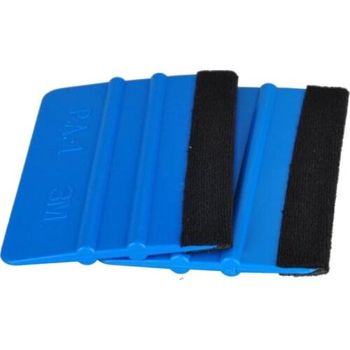 2pcs New Car Vinyl Wrap APPLICATOR Soft FELT EDGE Plastic Squeegee Tool scraper 3M